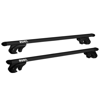 Dakdrager zwart Owen 5.0L open railing - Zwart